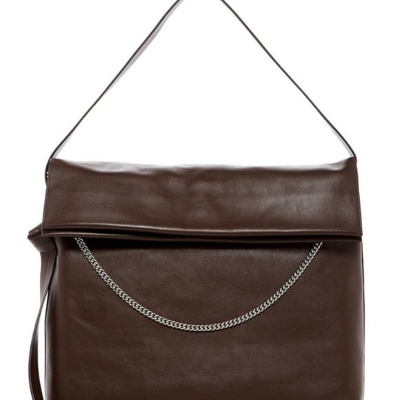 All Saints Handbags - All Saints Lafayette Leather Shoulder Bag, Prune